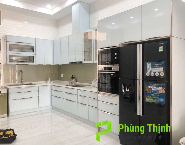Quy trình thi công tủ bếp nhôm kính tại Phùng Thịnh