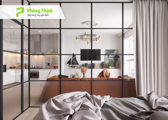 Sử dụng màn che để có thể chắn ánh sáng tự nhiên hoặc bảo vệ sự riêng tư