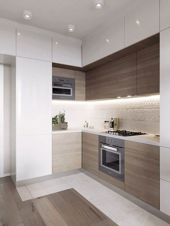 Thiết kế bếp chữ L cho nhà cấp 4
