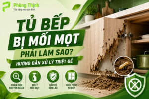Tủ bếp bị mối mọt phải làm sao để xử lý triệt để?