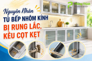 Tủ bị rung lắc khi đóng/mở hoặc sử dụng