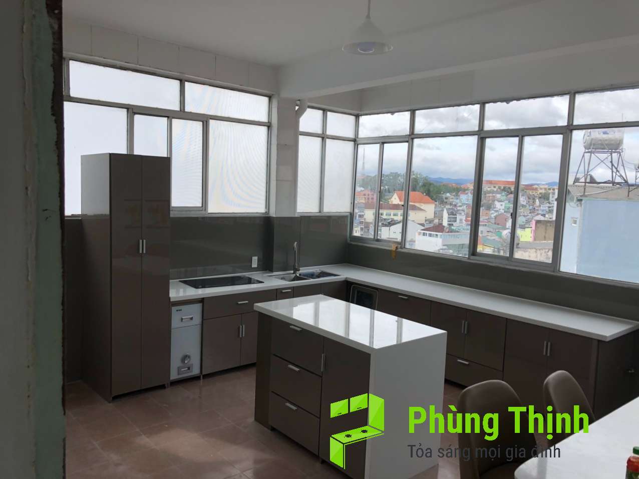 Bố trí cho nhà bếp góc (chữ L)