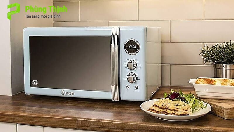 Bố trí tại một góc bếp thoáng đãng, ngang tầm với