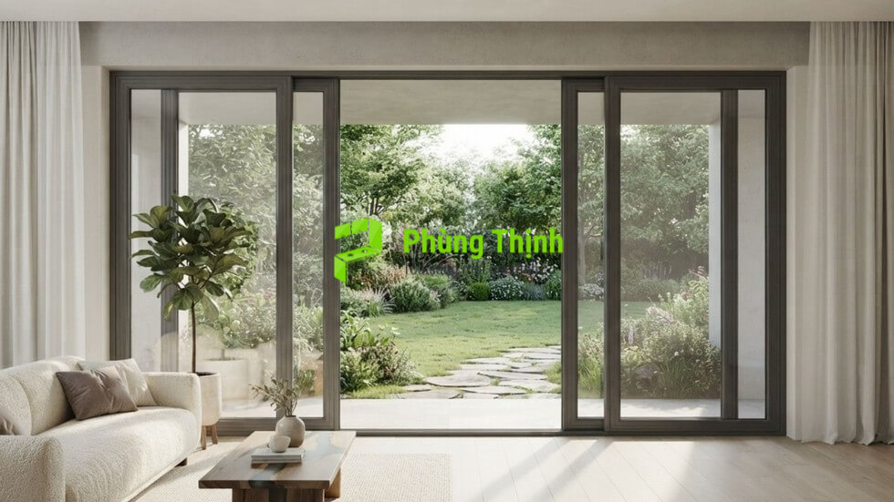 Mẫu cửa sổ lùa 2 cánh cho phòng ngủ, nhà bếp