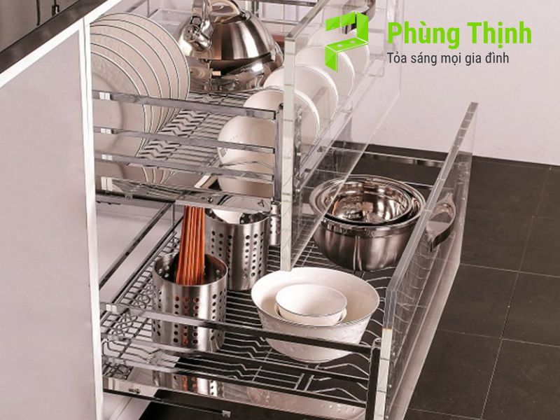 Vị trí đặt giá xoong nồi tủ dưới lý tưởng nhất là ở đâu?