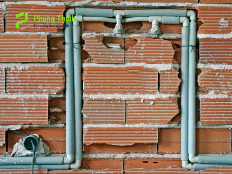 Đi âm đường ống nước vào tường: Giải pháp triệt để