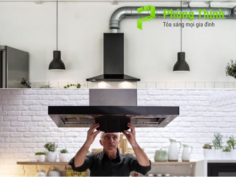 Các yếu tố khác ảnh hưởng đến chiều cao treo máy hút mùi