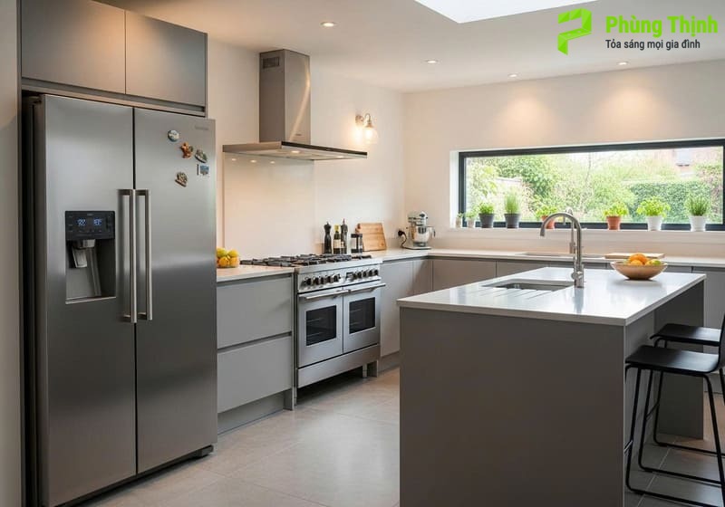Khoảng cách giữa bếp và tủ lạnh bao nhiêu là hợp lý?