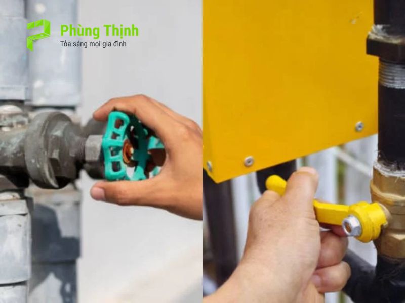 Phân biệt van khóa tại bồn rửa và van khóa nước tổng