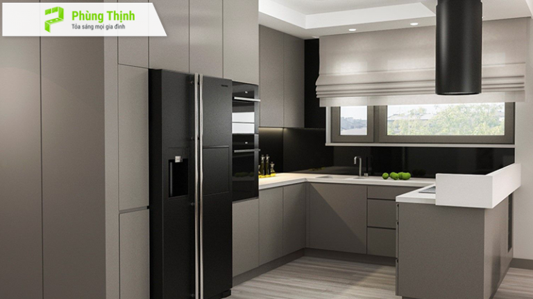 Tham khảo mẫu tủ bếp hợp kim nhôm 2